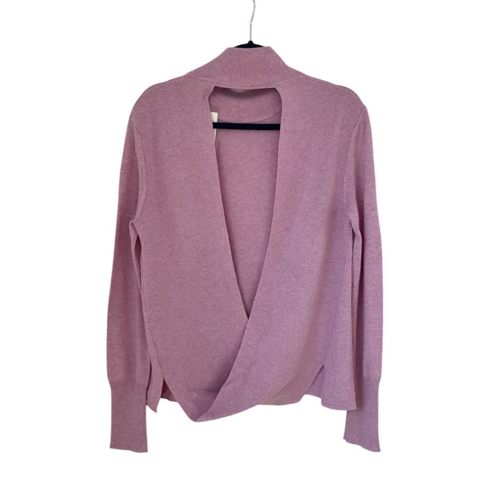 Atoir Lilac Open-Back Mock Neck Sweater - Picture 4 of 12